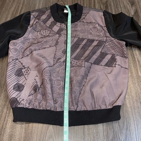 Disney Nightmare Before Christmas Bomber Jacket Jack Sally Love Women’s Large - Picture 6 of 9
